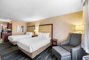 Standard Room, 2 Queen Beds, Non Smoking, Refrigerator & Microwave