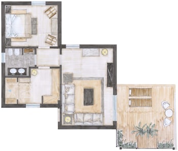 Design Suite, 1 King Bed, Sea View, Sea Facing