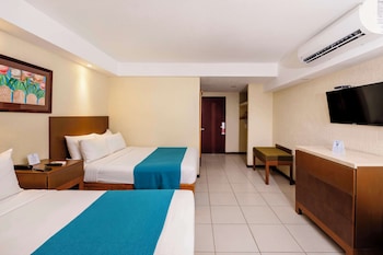Standard Room, 2 Double Beds, Balcony, Pool View