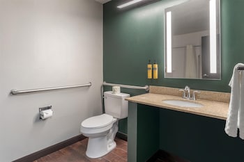 Standard Room, 2 Double Beds, Accessible, Refrigerator & Microwave (Walk-in Shower)