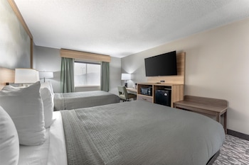 Standard Room, 2 Double Beds, Non Smoking, Refrigerator & Microwave