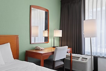 Single Room, 1 Queen Bed, Accessible (Roll-In Shower)