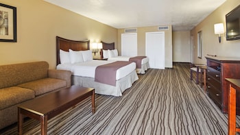 Standard Room, 2 Queen Beds, Non Smoking, Refrigerator & Microwave
