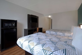 Deluxe Room, 2 Double Beds, Non Smoking, Refrigerator & Microwave