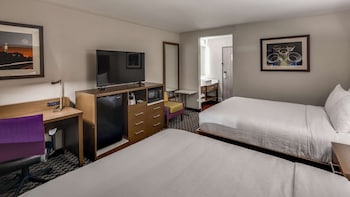 Standard Room, 2 Queen Beds, Non Smoking, Refrigerator & Microwave