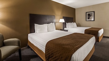 Standard Room, 2 Queen Beds, Non Smoking, Refrigerator & Microwave