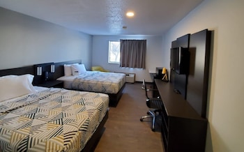 Deluxe Room, 2 Double Beds, Non Smoking, Refrigerator & Microwave
