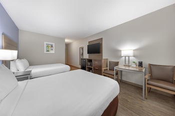 Standard Room, 2 Queen Beds, Non Smoking, Refrigerator & Microwave