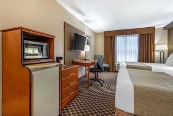 Standard Room, 2 Queen Beds, Non Smoking, Refrigerator & Microwave
