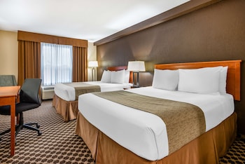 Standard Room, 2 Queen Beds, Non Smoking, Refrigerator & Microwave