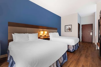 Standard Room, 2 Queen Beds, Non Smoking, Refrigerator & Microwave
