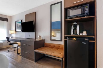 Standard Room, 1 King Bed, Non Smoking, Refrigerator & Microwave