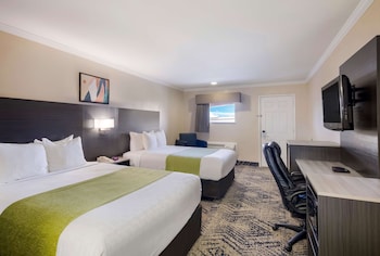 Standard Room, 2 Queen Beds, Non Smoking, Refrigerator & Microwave