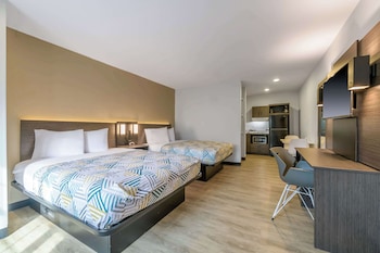 Standard Room, 2 Double Beds, Non Smoking, Kitchenette