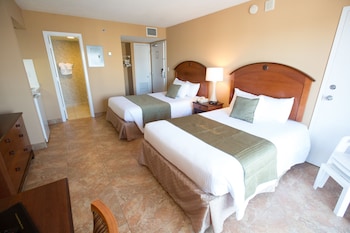 Standard Room, 2 Double Beds, Partial Sea View