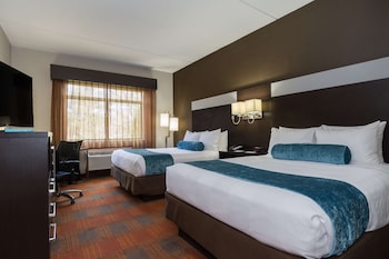 Standard Room, 2 Queen Beds, Non Smoking, Refrigerator & Microwave