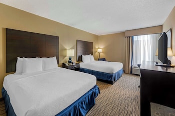 Standard Room, 2 Queen Beds, Non Smoking, Refrigerator & Microwave