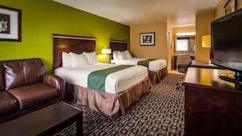Standard Room, 2 Queen Beds, Smoking, Refrigerator & Microwave