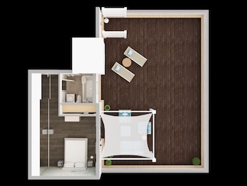 Ocean Front 1 King Bed, Private Terrace