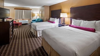 Standard Room, 2 Queen Beds, Non Smoking, Refrigerator & Microwave