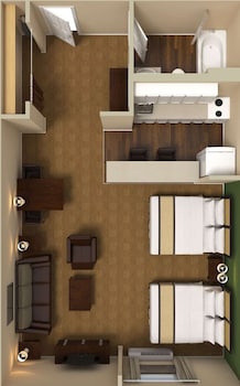 Deluxe Studio, Multiple Beds, Non Smoking