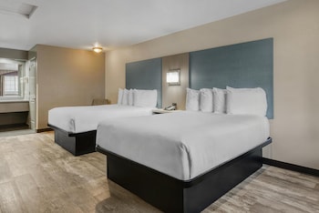 Standard Room, 2 Queen Beds, Non Smoking, Refrigerator & Microwave