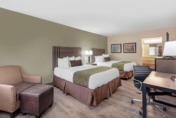 Standard Room, 2 Queen Beds, Non Smoking, Refrigerator & Microwave