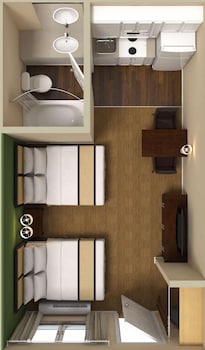 Studio, 2 Double Beds, Non Smoking