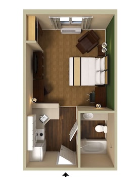 Studio, 2 Double Beds, Non Smoking