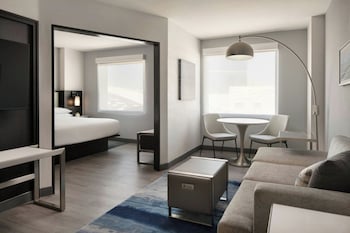 Suite, 1 King Bed with Sofa bed (Mobility Accessible, Roll-In Shower)