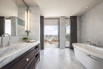 Presidential Suite with terrace and Old City view.
