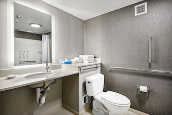 Suite, 1 King Bed with Sofa bed (Hearing Accessible)