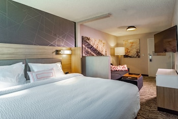 Suite, 1 King Bed with Sofa bed (Hearing Accessible)