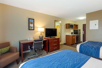 Efficiency, Room, 2 Double Beds, Non Smoking, Kitchenette