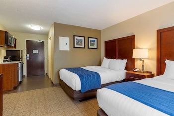 Efficiency, Room, 2 Double Beds, Non Smoking, Kitchenette