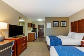 Efficiency, Room, 2 Double Beds, Non Smoking, Kitchenette