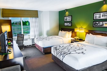 Standard Room, 2 Queen Beds, Non Smoking, Refrigerator & Microwave