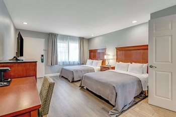 Standard Room, 2 Queen Beds, Non Smoking, Refrigerator & Microwave