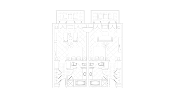 Family Interconnecting Garden Studio Suites with Sea View