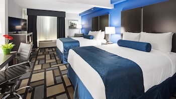 Standard Room, 2 Queen Beds, Non Smoking, Refrigerator & Microwave